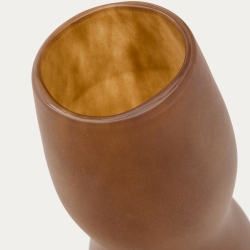 Numa Ваза из светло-коричневого стекла, 32 см