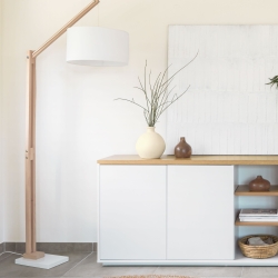 Торшер Izar белый