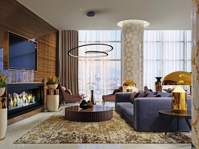 Подвесной светильник Looping черный Ø97