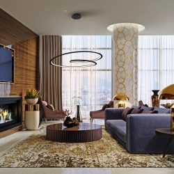 Подвесной светильник Looping черный Ø97