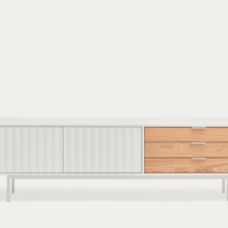 Тумба под ТВ 2D3Dr Sierra белая