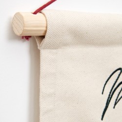 Uarda Гобелен-календарь из 100% белого хлопка с вышивкой