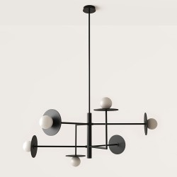 Подвесной светильник Miro 6L / металлические диски 1289/20