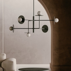 Подвесной светильник Miro 6L / металлические диски 1289/20