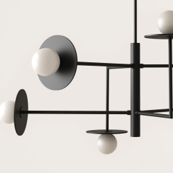 Подвесной светильник Miro 6L / металлические диски 1289/20