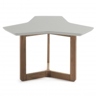 Кофейный столик Triangle 76 (дуб/серый)