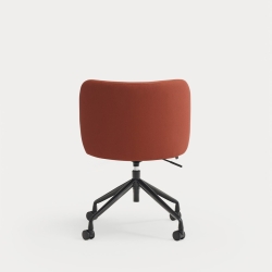 Стул поворотный Mogi на колесиках кирпичный