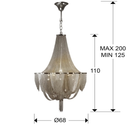 Люстра Minerva 12L DIMABLE