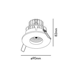 Встраиваемый светильник Nusa Led белый