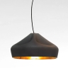 Подвесной светильник Pleat Box LED 47 черно-золотой