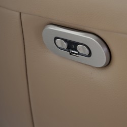 Вращающееся кресло Double Relax/ 5086 с кожаной обивкой