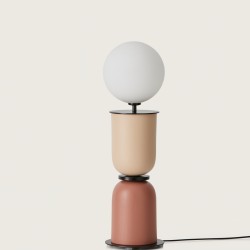 Настольная лампа Copo черный металл / плафон 1214/200 опал