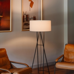 Торшер Cala Metal P145 черный