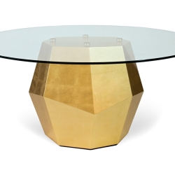 Обеденный стол Rock Gold leaf