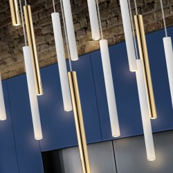 Подвесной светильник Varas 14L золотой/белый большой DIM