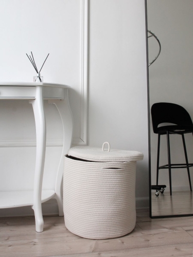 Корзина для белья с крышкой плетеная Terra Design TDBSR101