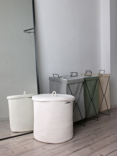 Корзина для белья с крышкой плетеная Terra Design TDBSR101