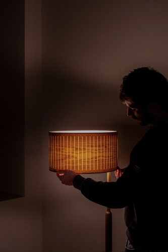 Напольный светильник Nomon AUTUMN FLOOR Walnut/Gold