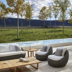 Квадратный приставной столик Heritage 64х64 тик