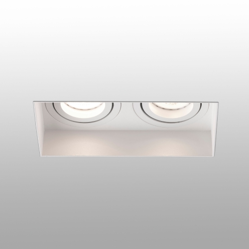 Встраиваемый светильник Hyde белый без рамки 2L GU10