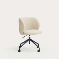 Стул поворотный Mogi на колесиках бежевый