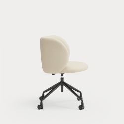 Стул поворотный Mogi на колесиках бежевый