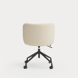 Стул поворотный Mogi на колесиках бежевый