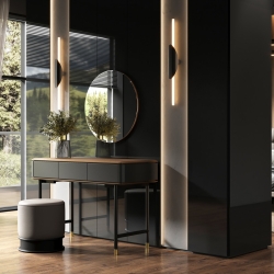 Туалетный столик Altea шпон ореха F, темно-серый матовый лак