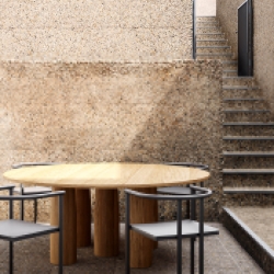 Стол Il Colonnato 140 x140 на 4 ножках мрамор KSA101600