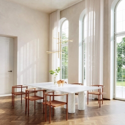 Стол Il Colonnato 140 x140 на 4 ножках мрамор KSA101600