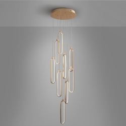 Люстра Colette 9L розовое золото