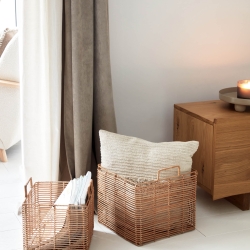 Набор из 2 квадратных корзин Dalina из 100% ротанга