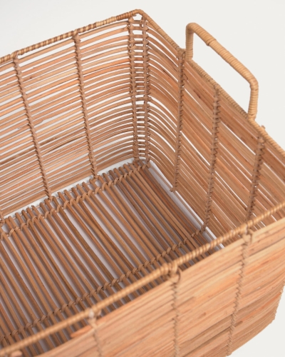 Набор из 2 квадратных корзин Dalina из 100% ротанга