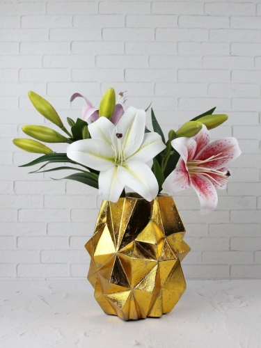 Ваза декоративная Dragon для цветов и сухоцветов 20 см Terra Design VP12530