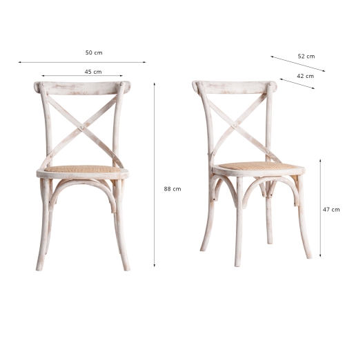 Стул Landas кремовый/белый