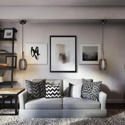 Подвесной светильник Micron1L золотой/черный