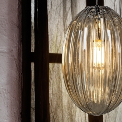 Подвесной светильник Ovila янтарный 1L 20 см