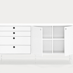 Сервант Punto 2D4Dr белый