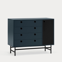 Комод Punto 1D4Dr синий