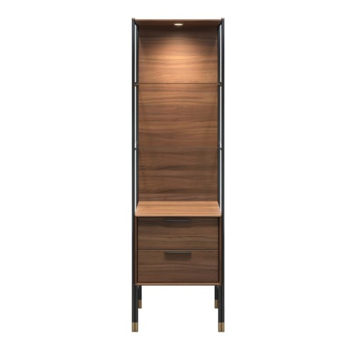 Витрина BENISSA шпон ореха