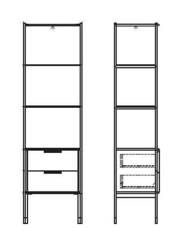 Витрина BENISSA шпон ореха