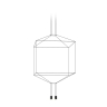 Подвесной светильник Wireflow квадратный 0309