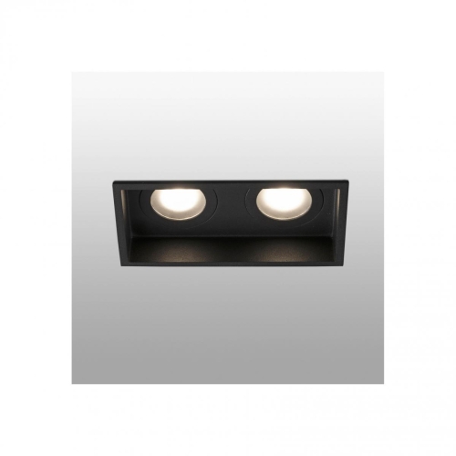 Встраиваемый светильник Hyde черный 2Л GU10 IP44