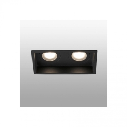 Встраиваемый светильник Hyde черный 2Л GU10 IP44