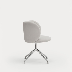 Поворотный стул Mogi хром/ светло-серый