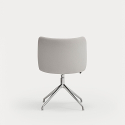 Поворотный стул Mogi хром/ светло-серый