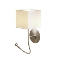 Бра Hotel Python квадратное никель-белый