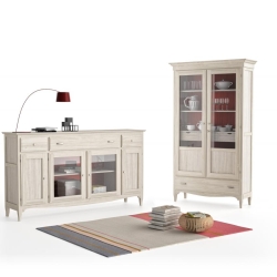 Сервант Fontana стеклянные дверцы 190 см