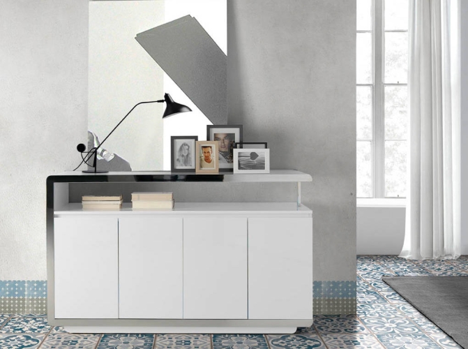 Сервант F6082 /3055 белый