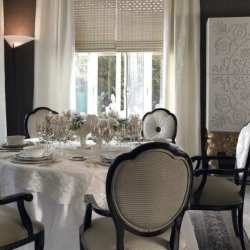 Шкаф-бар Alexandra белый золотистое основание